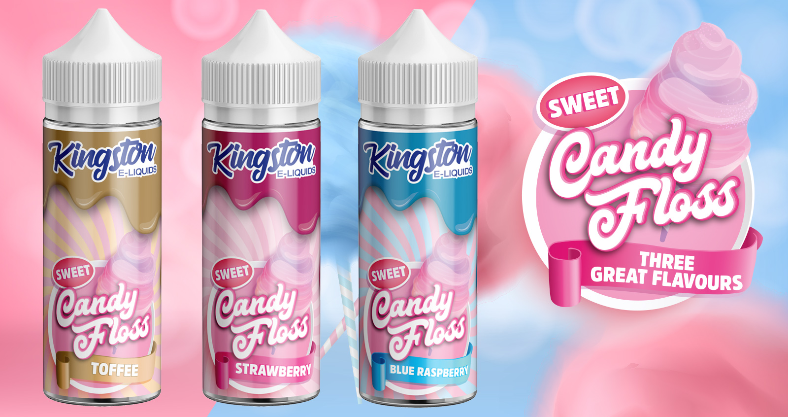 Kingston Sweet Candy Floss 120ml - Sandal Distribution